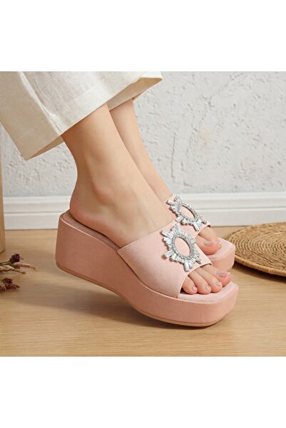 OEM Γυναικεία Παντόφλες με Σόλα πλατφόρμας , για καθημερινή χρήση σε εσωτερικ...