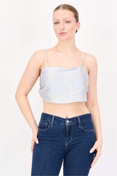 Bardot Women Square Neck Sleeveless Animal Print Tank Top, Multicolor