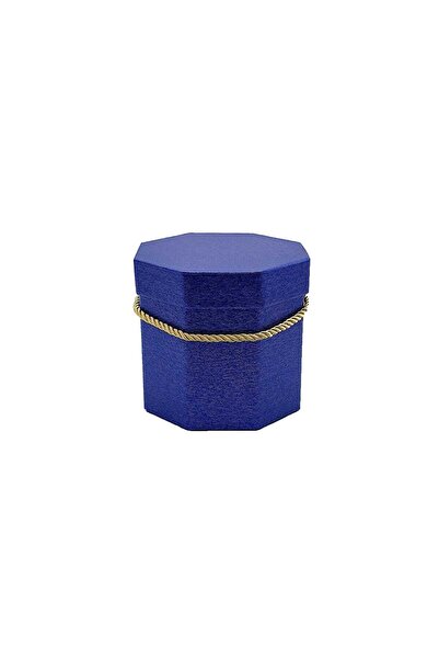 decotoys Hexagon cardboard box 1pc blue