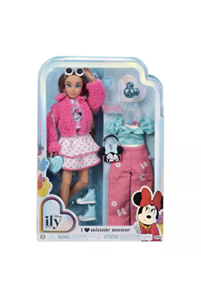 Disney ily 4EVER Inspired Minnie Fashion Doll Accessories Fuzzy Pink Jacket New