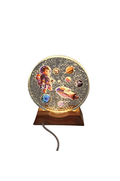 decotoys Lampa de veghe 3D cu led 2/set