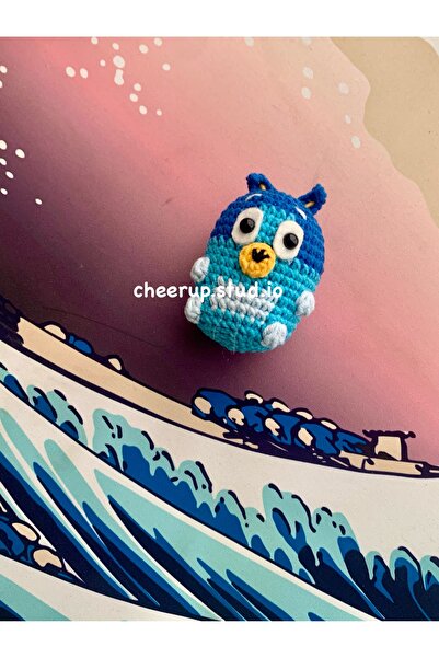 Handmade أميجورومي سيمري بلوي سلسلة مفاتيح و حقيبة تشارمي