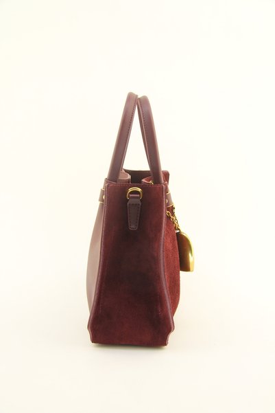 QUB CLUB Women's Modern and Spacious Genuine Leather Shoulder Bag