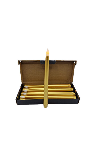 decotoys Lumanari led 12/SET aurii 27cm