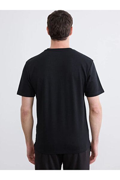 LC Waikiki Tricou negru pentru bărbați cu decolteu rotund