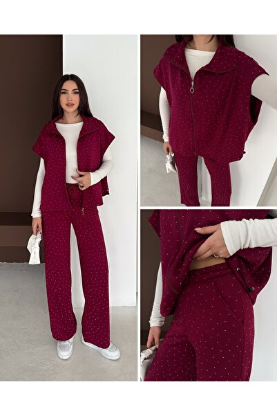 Sep Butik Modal Fabric Vest Set Stone Set