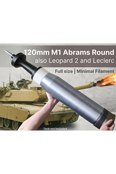 Titrek Toys M1 Abrams Tankı 120mm Dev Mer-mi - M1 Abrams Tank 120mm Round (Re...