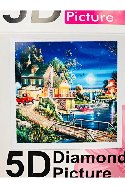 DUCK HOBY لوحة فسيفساء ماسية مقاس 30x30 مرصّع بالخرز مرصّع بالأحجار لوحة فسيف...