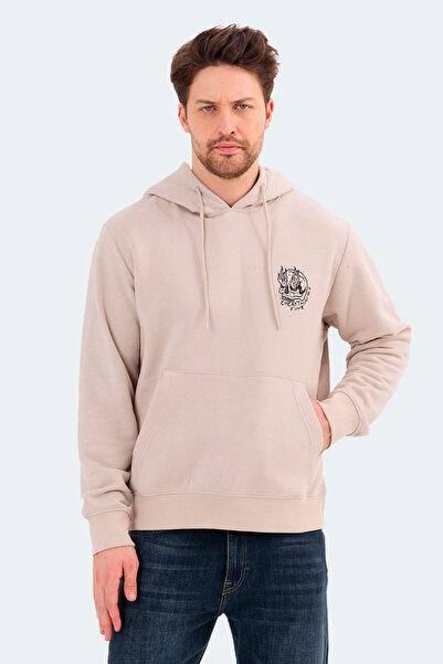 Jack & Jones 12275152 Ανδρικό μπεζ φούτερ