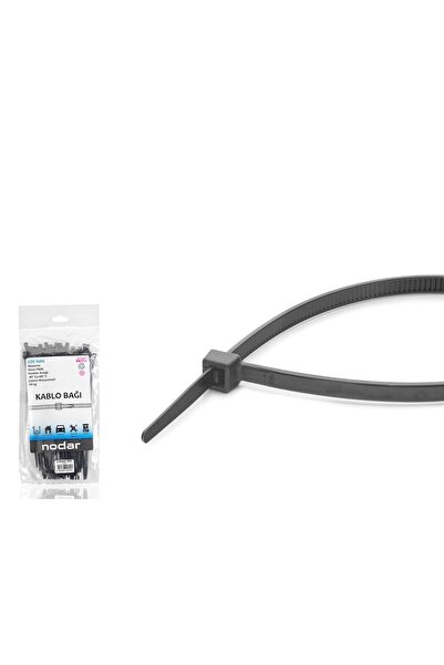 NODAR Nd4803S Cable Tie 3.6 X 200 mm Pack of 100 - Black