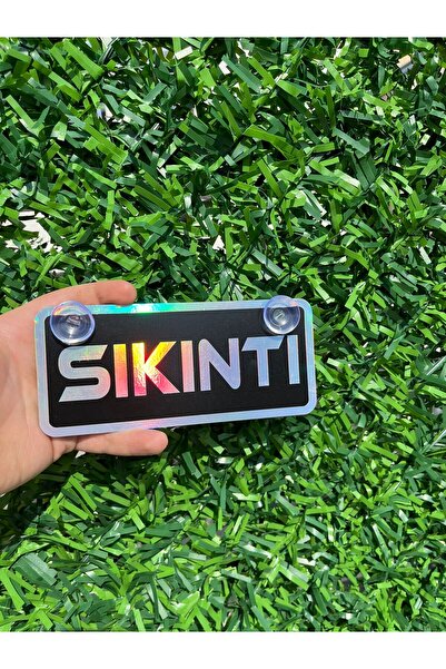 HBSİ VANTUZLU (ÖPÜCÜKLÜ) CAM SÜSÜ DEKOR AMAÇLI SİYAH ÜZERİ HOLOGRAM SIKINTI