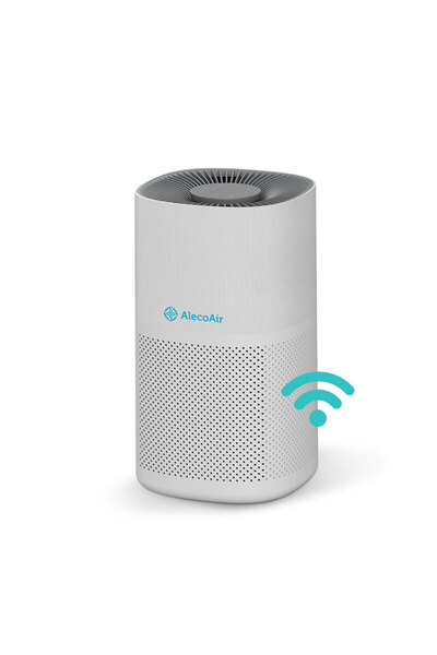 AlecoAir P45 SILK Air Purifier, WiFi, UV-C, True HEPA Active Carbon Filter, I...