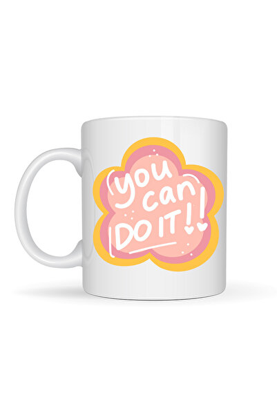 Generic Brand You Can Do It Written Porcelain Mug Model 126 – Motivational Me...