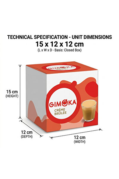 Gimoka Creme Brulee Coffee Capsules 16 Pods Dolce Gusto Compatible