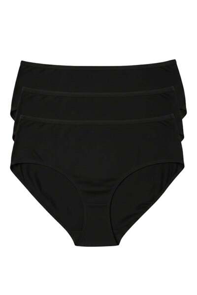 Dorya 3-piece panty set - black-white- skin dor2850