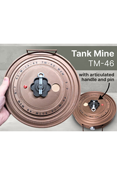 Titrek Toys TM-46 Anti-Tank Mayını Hareketli Pimli - TM-46 Anti-Tank Mine (Re...