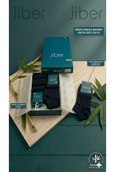 BEYAZTOPTAN Ji̇ber 12-Piece Men's Yu Soft-Textured a Bamboo Waste Socks