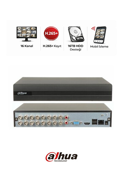 DAHUA XVR1B16-I 16 Kanal DVR Kayıt Cihazı 1080P Kamera Sistemi