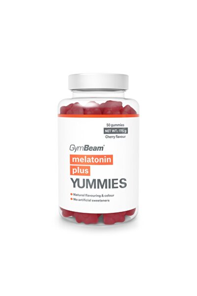 GymBeam Melatonină Plus Yummies, 50 capsule, cireșe