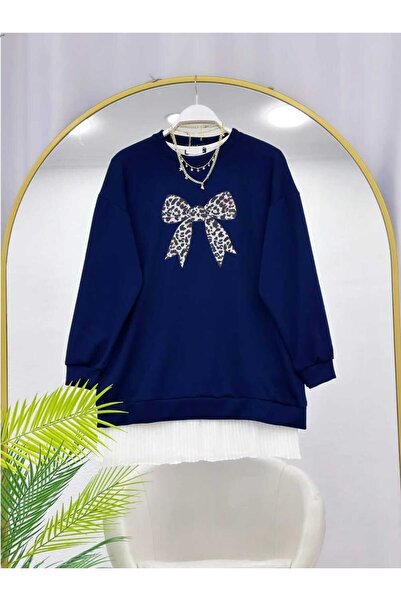 MODA VEDAT Women's Bowknot Printed Oy-So Tunic -0250 (Excluding Underwear)