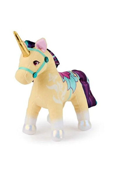 Unicorn Academy Λούτρινο Πελούς Φύλλων 17 εκ.