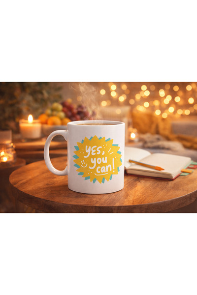 northcity n Yes You Can Motivational Mug - Inspirational Porcelain Office and...