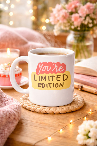 CT STONES You’Re Limited Edition "Sen Eşsi.Zsi.N" Written Porcelain Mug Model...