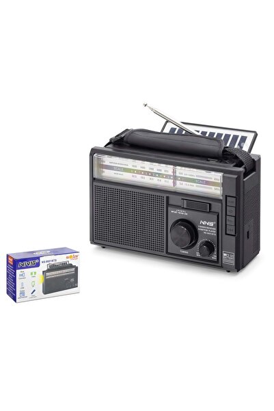 NNS NS9951BTS Bluetooth Nostaljik FM Radyo TWS USB TF AUX Solar Şarjlı Taşına...