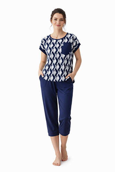 Bumbăcel Women's printed Short-Sleeved Cotton pajamas