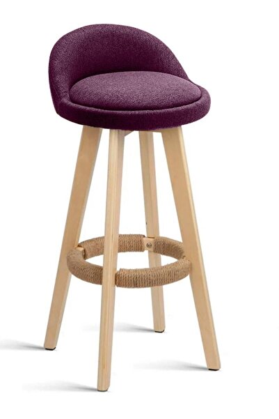 Quasar & Co. Bar stool, swivel, upholstered, kitchen-suitable chair, 37x37x80...