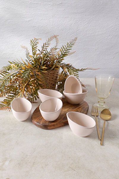 Keramika Cream Ephesus Snack Bowl / Sauce Bowl 10 cm 6 Pieces 030