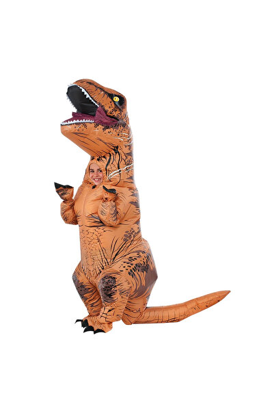 JURASSIC WORLD Costum de dinozaur gonflabil T-REX pentru copii, mărime univer...