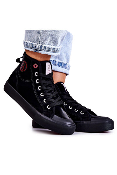 CROSS JEANS Sneakerși înalți pentru femei JJ2R4055C Negru 37