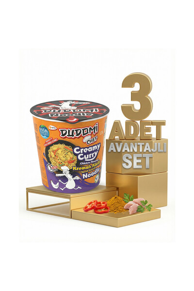 DUDOMİ Bardak Kremalı Körili Tavuk 3x80 Gr