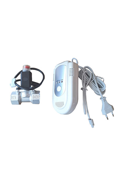 regata Kit detector de gaz cu electrovalvă de 3/4", 220V, partea superioară, gri