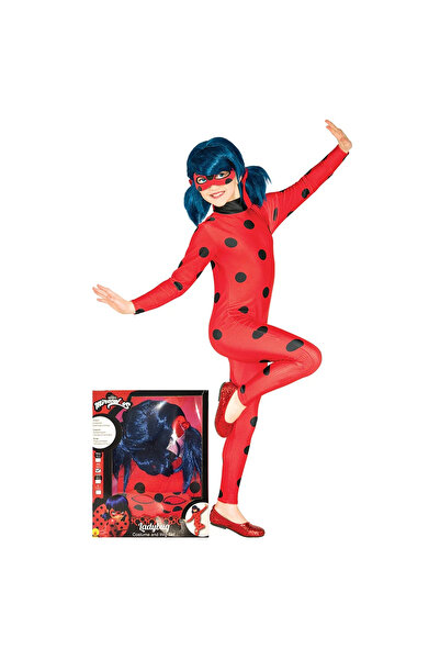 Miraculous Ladybug costume set with mask and wig for girls - Ladybug 3-4 year...