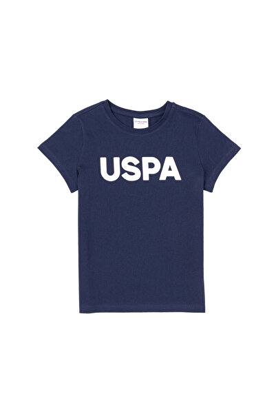 U.S. Polo Assn. Boys' Navy Crew Neck T-Shirt with Printed