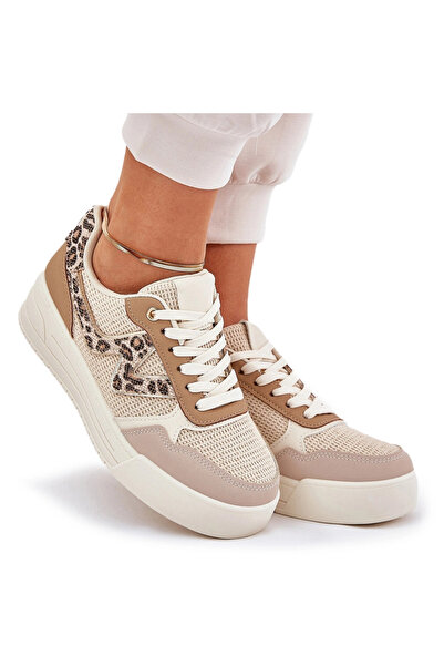 BOTO Pantofi sport damă cu platformă Panther Khaki Lorori 41