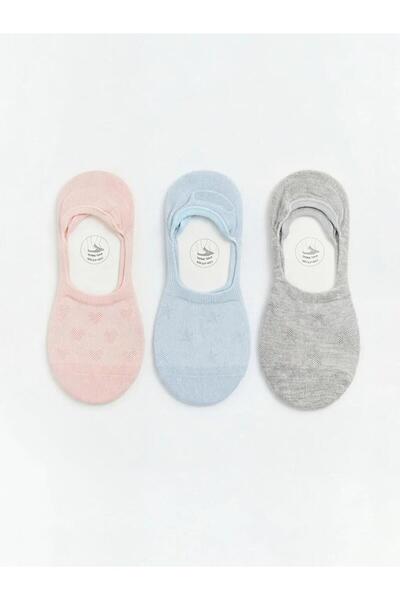 LC Waikiki Διάτρητες γυναικείες κάλτσες μπαλαρίνας 3 τεμαχίων (S6)