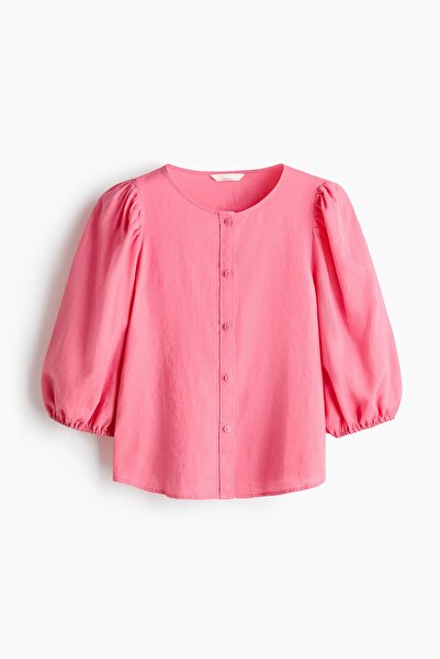 H&M Keten Karışımlı Bluz