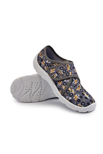 Befado Papuci confortabili pentru băieți cu velcro 974Y552 Gri 32