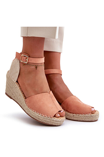 Evento Sandale confortabile pentru femei cu platformă, roz deschis, Dellia, 37