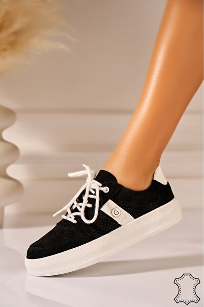 Joana Μαύρα Σουέτ Δερμάτινο Αθλητικό παπούτσι Layvis 36