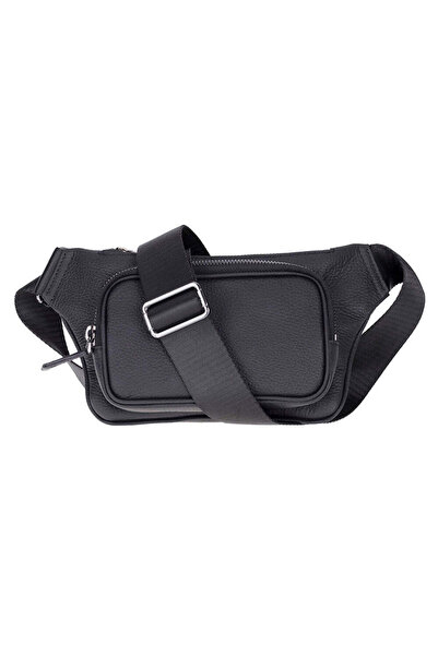 BloominBag BloomBag Noir Black Hakiki Deri Crossbody Belt Bag