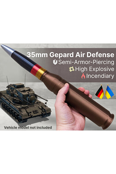 Titrek Toys Gepard 35mm Hava Savunma Mermisi - 35mm Gepard Air Defense Round ...