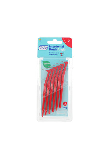 TePe Ъглови интердентални четки 2 червени (0,5 мм) 6 бр.