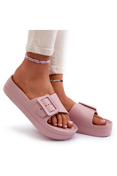 Big Star Shoes Sandale cu platformă din spumă pentru femei cu cataramă Big St...