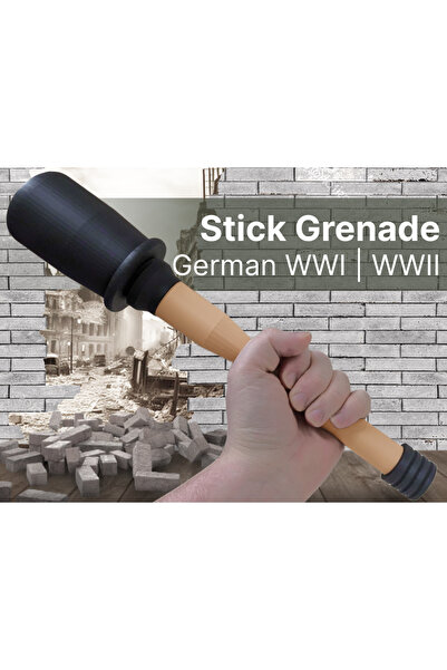 Titrek Toys Alman 2. Dünya Savaşı El Bombası Hareketli - German Stick Grenade...