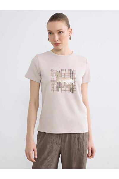 LC Waikiki Crew Neck Printed Women's T-Shirt (S6)