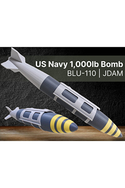 Titrek Toys ABD Donanması 1000lb Bomba JDAM - US Navy 1000lb Bomb JDAM (Repli...